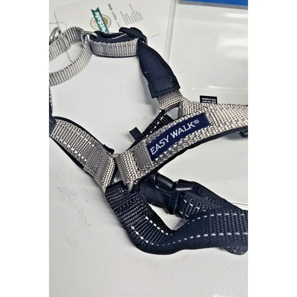 PETSAFE‎ Deluxe Easy Walk no-pull dog harness steel/black Sz M